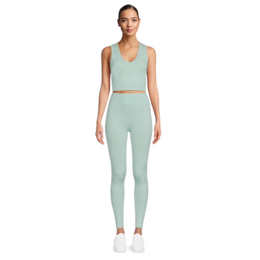 No Boundaries Women's Activewear Set Mint Green